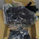 Carlisle FoodService Products Duo-Pan Lobby Broom and Dustpan Set  36" Upright Broom with 2-Piece Handle and Pivoting Pan  Compact Commercial Floor Tool for Tight Spaces, Black