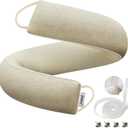 fowong Door Draft Stopper 30 Inch Weighted Under Door Draft Blocker, Soundproofing Noise Stopper Block Cold Air/Wind/Breeze, Oatmeal