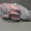 Twistover 12 Pairs Kids Disposable Slippers for Guests Closed Toe Non Slip Spa Slippers Bulk Soft House Slippers Winter Warm Flip Flops for Boys Girls Travel Hotel Party Indoor Outdoor (Pink)