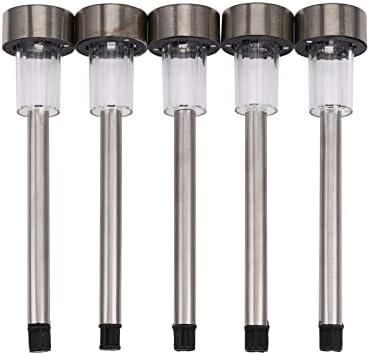 Bloepum 6Pcs Led Lawn Lamp Solar Panel Led Spike Spot Lamp Lawn Light Landscape Garden Path Lawn Solar Lamps Outdoor Grounding Light Rgb