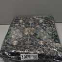 Morebes Washable Green Area Rugs 4x6, Vintage Boho Rugs for Bedroom, Soft Distressed Indoor Floor Non-Slip Non-Shedding Living Room Throw Carpet for Kitchen Dining Playroom Entryway Christmas Decor (Dark Green/Multi)