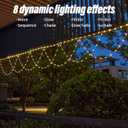 XIXIANGLIAN Globe String Lights, 13.1 Feet 138 LED Color Changing String Lights - 8 Modes, Waterproof Fairytale Lights for Party, Holiday, Wedding Decoration. (Multicolor, USB)