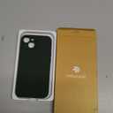 Miracase Designed for iPhone 14 Case with Screen Protector,[Upgraded Enhanced Camera Protection],Shockproof Liquid Silicone Case with Microfiber Lining, 6.1 inch,Dark Green