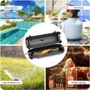 iwillink 4 Pack Outdoor Extension Cord Cover Waterproof - Weatherproof Electrical Connection Box for Outdoor Outlet, Plug, Socket, Christmas Holiday Decoration, Power Tool, Black