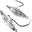 Atv Headlights, Front Left Right Headlights 3 Wire Head Lamps, For 125 4 Wheel Atv Quad
