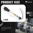 4 Pcs Antifreeze Coolant Tester Exhaust Gas Coolant Tester for Car Automotive Engine Devices