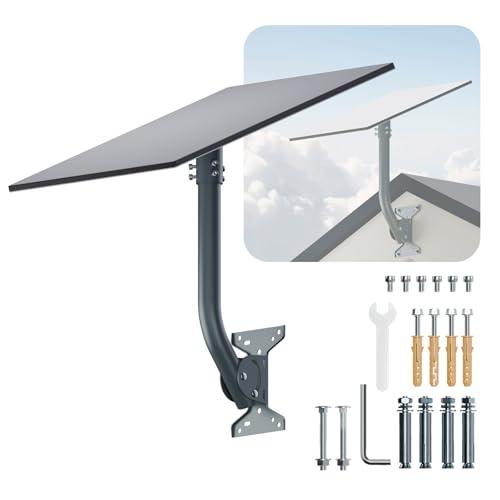 for Starlink Gen 3 Roof Mount, Metal Alloy Starlink Standard V3 Mounting Kit with Starlink Gen 3 Pipe Adapter, Angle Adjustable (Curved)