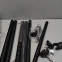 Sliding Door Security Bar and 2-in-1 Sliding Glass Door Stoppers Security for Patio, Home, Hotel Door Stick Security2Pack Black