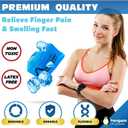 Finger Ice Pack, Finger and Toe Cold Gel Reusable Cryotherapy Compression Sleeve for Injuries, Arthritis, Tendonitis, Gout, or Sprains, No-Toxins and Latex Free.
