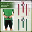 Flag Football Belts, 14 Player White Flag Football Set with 42 Flags for Adult Youth Kids Training