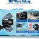 2 x DaToo 800GPH Mini Aquarium Circulation Pump Ultra-quiet Fish Tank Wave Maker With Suction Cup 360 Degree Rotatable Aquarium Power Head Submersible Water Pump For Freshwater And Saltwater