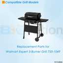 Grill Grate Replacement Parts for 3-Burner Walmart Expert Grill 720-1049, Cooking Grate Replacement Parts for Expert Grill Parts
