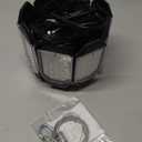 Garage Light Plug in (Built-in Outlet), 25000LM Linkable LED Shop Light w/ 9.84ft Power Cord and Switch, 6500K Hanging Work Light for Garage, Workshop, Utility Room (1 Pack)