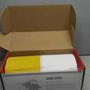 Plastic Table Cloth, 310 Ft X 54 In Disposable Tablecloth White Gold Tablecloth PEVA Premium Plastic Table Cloth Disposable with Any Cut Sliding Cutters for Picnics, Parties, Birthdays, Weddings