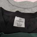 4 Pack Women's Cotton T Shirts Short Sleeve Crew Neck Tops Basic Casual (L)