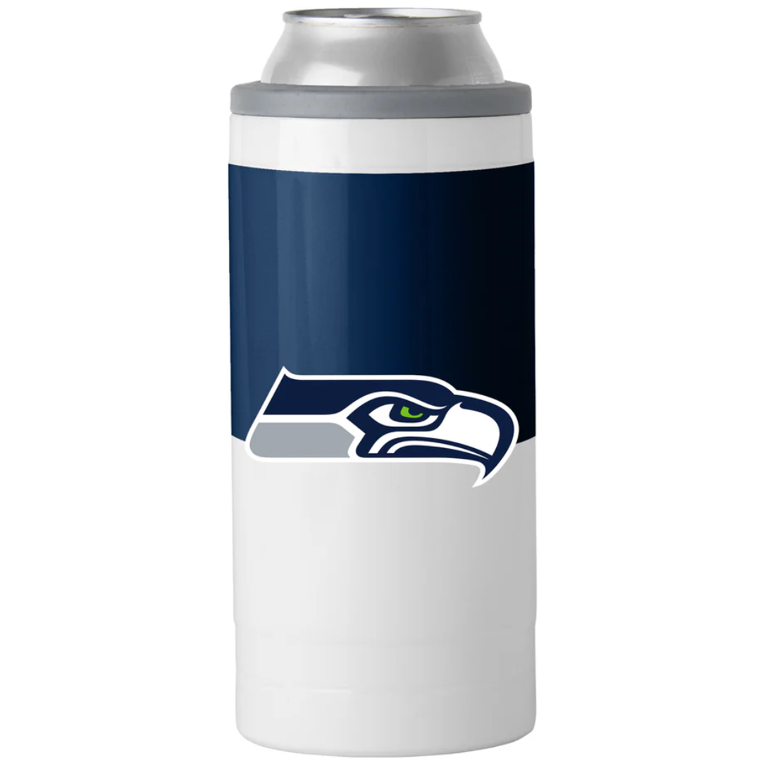 12oz SEATTLE SEAHAWKS SLIM CAN COOLIE, Fits 12oz Slim Cans