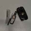 Mech Style Heavy Metal Key Fob Cover for 2019-2024 2025 2026 Mazda CX-5 CX-30 CX-50 CX-70 CX-90 3 6 CX-9 WAZSKE11D01 662F-SKE11D01, Zinc Alloy Key Case Protector, 4 Buttons, Gunmetal