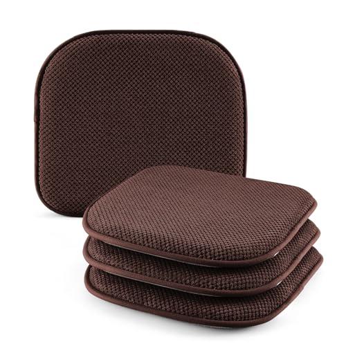 SWEMSTAR Chair Cushions - 15"*17" Kitchen Dining Chair Pads Foam Seat Cushion for Chairs Barstool Cushions Non Slip Seat Pad