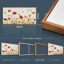 ERQINHUA Large Framed Canvas Wall Art For Living Room Wall Decoration For Bedroom Abstract Flower Painting Wood Frame Dining Room Decor Artwork Prints Modern Room Home Decor Ready To Hang 20"X40"