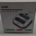 T-Shirt Heat Press Machine, Portable Heat Press 9.6"X9.6", Iron Press for Sublimation and HTV Vinyl Shirt Press Machine for Hat, Bags, Heating Transfer Projects(Green Heat Transfer Machine)