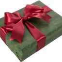 2 x 50 Yards 1 1/2 Inch Wine Red Satin Ribbon, Single Face Polyester Solid Color Craft Fabric Ribbon for Handmade Roses, Gift Wrapping, Bouquets, Wedding, Christmas, and Party Decoration