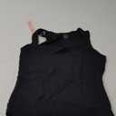 QINSEN Women's Square Neck Sleeveless Double-Layer Tank Tops Basic Tight T Shirts (Large, Black)