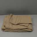 FOSSA Duvet Cover Set 100% Washed Cotton 2 Pieces Bedding Set Twill Soft Cozy Breathable Sturdy Substantial with Textured Weave Solid Camel Twin/Twin XL