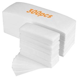 FEBABACI 300 Pcs Non Woven Wax Strips,Body and Facial Wax Strips for hair removal,Professional waxing strips without wax(2.8''x 7.9'' and 1.4''x 3.9'')
