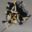 Krinzitt Christmas Tree Flameless Candles Lights, 50pcs Flickering Lights with Clip, 8 Lighting Modes Timer for Xmas Tree Decoration