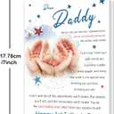 2 x First Fathers Day Card, First Fathers Day Card Gifts for New Dad, Happy 1st Father's Day Card Gift from Baby Boy Girl, Father's Day Card Gift for First Time Dad To Be, New Dad Gifts for Men