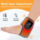 2PCS Foot Renew Massager for Neuropathy, Portable Triple Method Ankle Wrap with 3 Vibration Modes, Massager for Heel, Arch & Ankle Relief