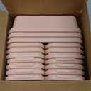 25 PCS Pink Drawer Organizer Set, 4 Size Interlocking Plastic Storage Bins for Office Supplies, Jewelry Makeup Vanity, Bathroom Kitchen, Home Organization Closet, Gadgets Small Items