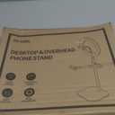 Overhead Phone Mount, Overhead Camera Mount Stand [Anti-Shaking] with 10.5" Ring Light, Desk Stand for iPhone with Ring Light for Video Recording, Zoom Meeting, YouTube, TikTok (Black)