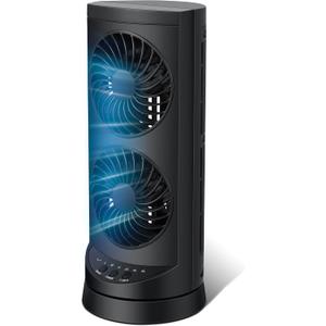 Personal Tower Cooling Fans that Blow Cold Air, Standing Small Desk Fan with 3 Speeds & Timer, 60 & 110 Oscillating Table Fan, Quiet and Safe Electric Floor Fan for Bedroom, Bedside, Home, Office