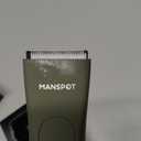 MANSPOT Manscape Hair Finishing Trimmers, Pubic Hair Trimmer for Men and Women, Electric Ball Trimmer Pubic Shaver,Hypoallergenic Ceramic Blade Heads,Waterproof Wet/Dry Groin Shaver,20 Times Usage (Green)