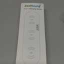 ZealSound Wireless Charging Pad,Triple Wireless Charger Pad Multiple Devices Compatible with iPhone Phone New AirPods Galaxy Buds Ultra-Slim PU Leather Wireless Charging Mat for Smartphone Phone Black