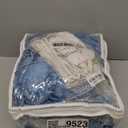 RALYSUN Electric Blanket Twin Size 62" x 84", Thickened Flannel and Sherpa Heated Blanket,10 Hours Timer Auto-Off,5 Heating Levels, Machine Washable, Lake Blue&White