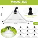 Rossesay 10 Pcs Drift Guard with Flat Sprayer Nozzle Spray Shield for Most Backpack Sprayer Prevents Fine Droplets from Drifting, Suitable for Farm Garden Lawn Use (14.76 x 5.31 x 5.51 Inch)