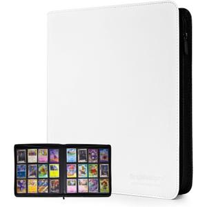 Trading Graded Card Display Album (12 Pocket(480 card slots), White)