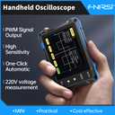 FNIRSI DSO152 Handheld Oscilloscope - 2.8" TFT Digital Oscilloscope Kit 200KHz Bandwidth 2.5MS/s High Sampling Rate Portable Pocket Oscilloscope, Trigger Function Auto/Nomal/Single