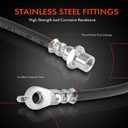 A-Premium Rear Driver Brake Hydraulic Hose Compatible with Select Toyota and Lexus Models - Camry 2018-2020, Avalon, C-HR, Avalon, ES250, ES300h, ES350, UX200, UX250h - Replace# 90947W2069