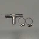 Stainless Steel 1/2" Hose Barb Tee 3 Way T Shaped Co2 Splitter