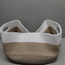 Artfeel Blanket Basket,Rectangle Woven Baskets for Storage,65L Laundry Basket for Decorative Nursery Blanket,Toys,Dirty Clothes and Magazine in Shelves,Baby Room,and Living Room