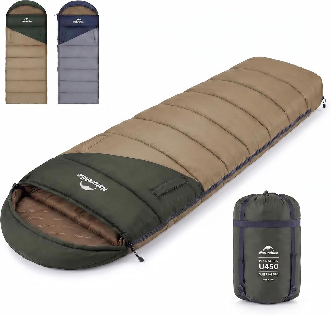Naturehike Camping Sleeping Bag for Adults, Backpacking Compact Sleeping Bags 47, Lightweight for Camping, Hiking 3 Seasons, Standard