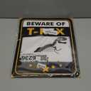 Dinosaur Birthday Decorations - 12 PCS Dinosaur Party Supplies for Boys Kids Dino Birthday Funny Dinosaur Sign Decor for Jurassic Theme Baby Shower Holiday Party Favors Caution T-Rex Sign Wall Decor