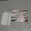 1 Set Mini Mahjong Tile Set: Miniature Mahjong Kit with Pushers - Easy to Read Mah Jongg Game for Various Home Gatherings - Chinese Game for Adults Family