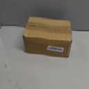 Large Ceramic Butter Dish with Lid and Natural Oak Wood Cover for Kitchen Decor and Accessories for Kitchen Gift, White