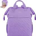 Leudes Knitting Bag Backpack,Yarn Storage Organizer Large Crochet Bag Tote Christmas Gift Yarn Holder Case for Carrying Projects,Knitting Needles (Purple)