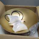 18 Inch Large Pendant Lights Kitchen Island Farmhouse Pendant Light with Adjustable Gold Dome Hanging Light Fixtures for Over Sink Dining Room Bedroom Hallway, ETL Listed