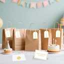 G2PLUS 5 Senses Gift Tags with String for Him and Her  Romantic White and Gold Gift Tags Set with Sense Greeting Card for Anniversary, Valentines Day, Birthday, Christmas